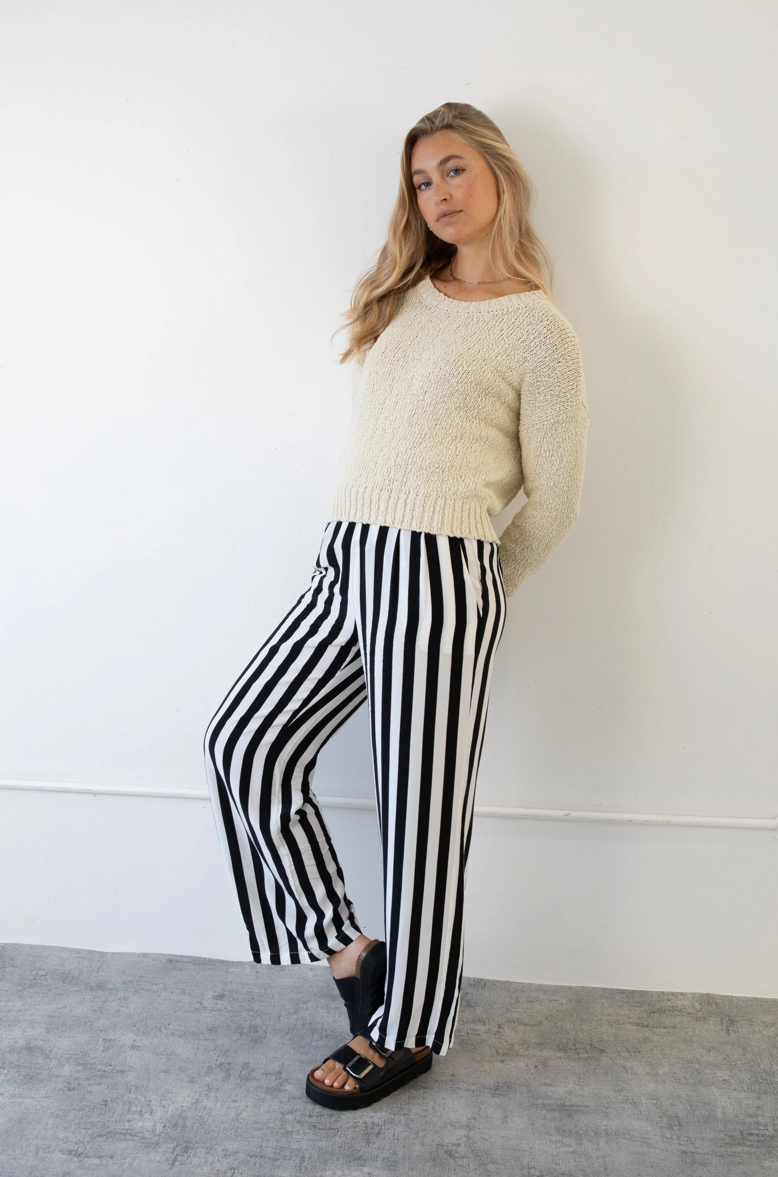 ROMY STRIPE PANT - STRIPE