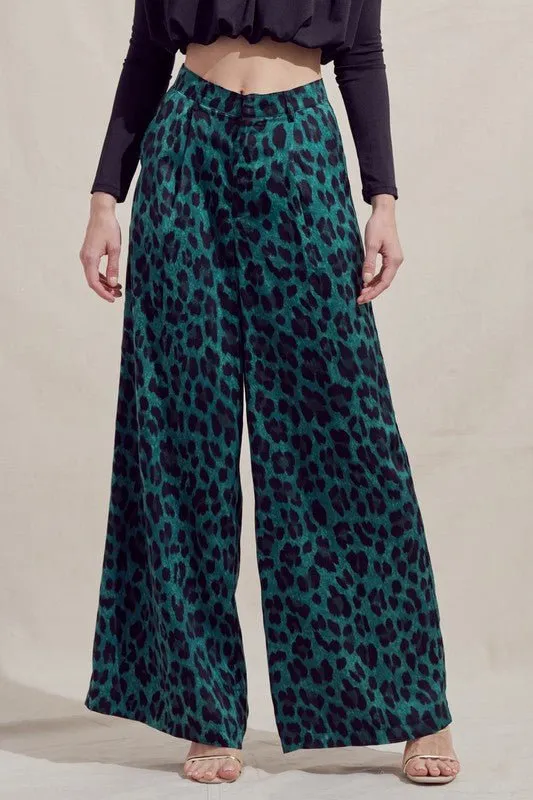 She's Fierce Leopard Trousers