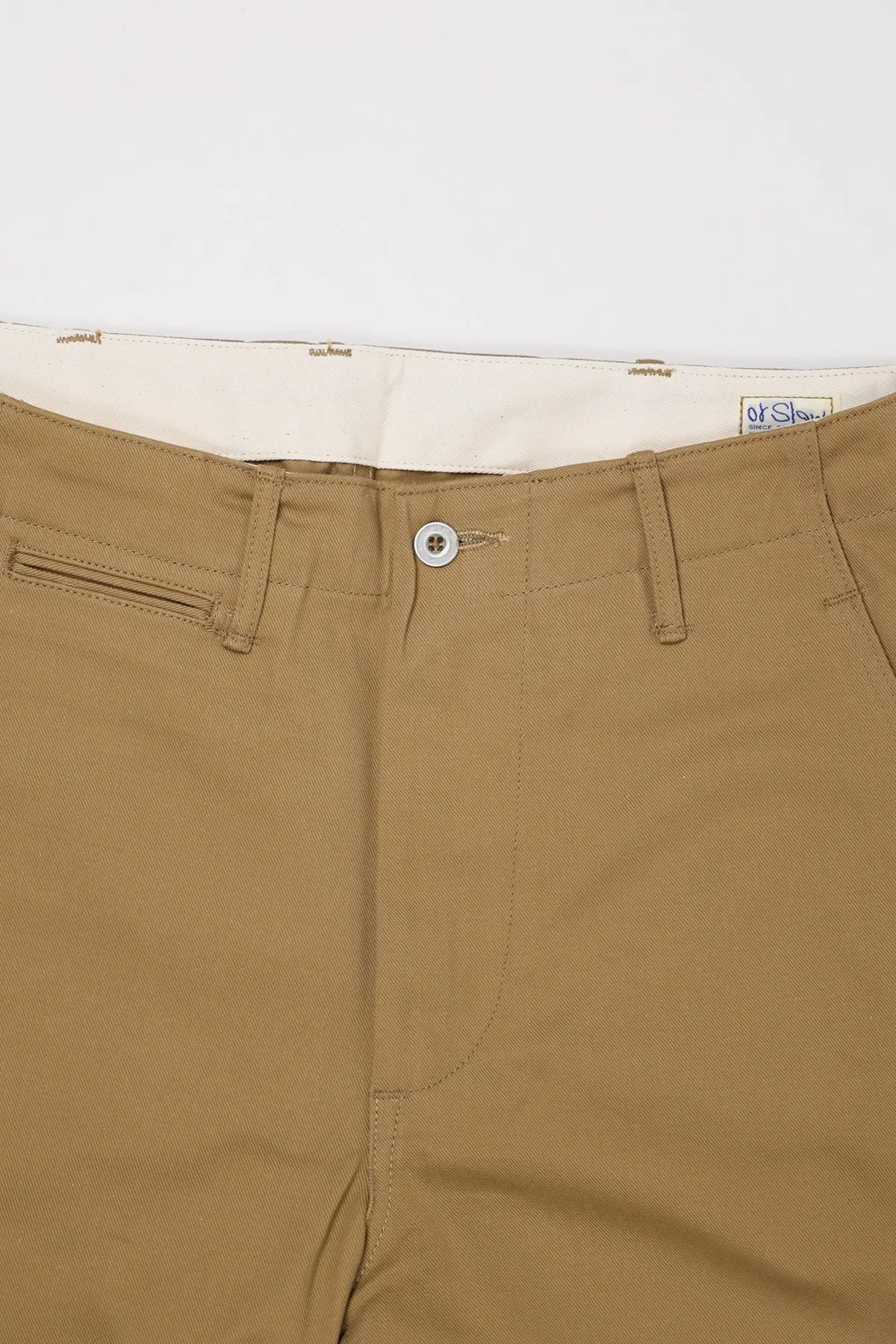 Slim Fit Army Trousers - Khaki