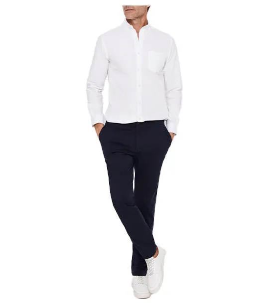 Slim Fit Comfort Chino Trousers Navy