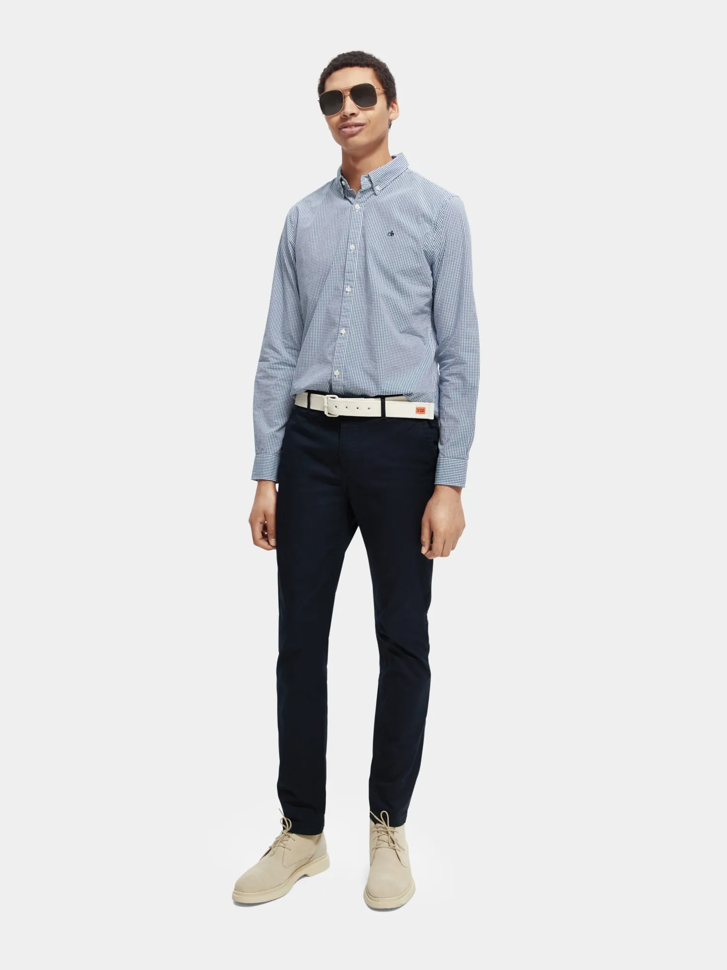 Stuart regular slim-fit chino