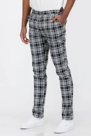 Tailored Checked Chino Pants for a Modern Look