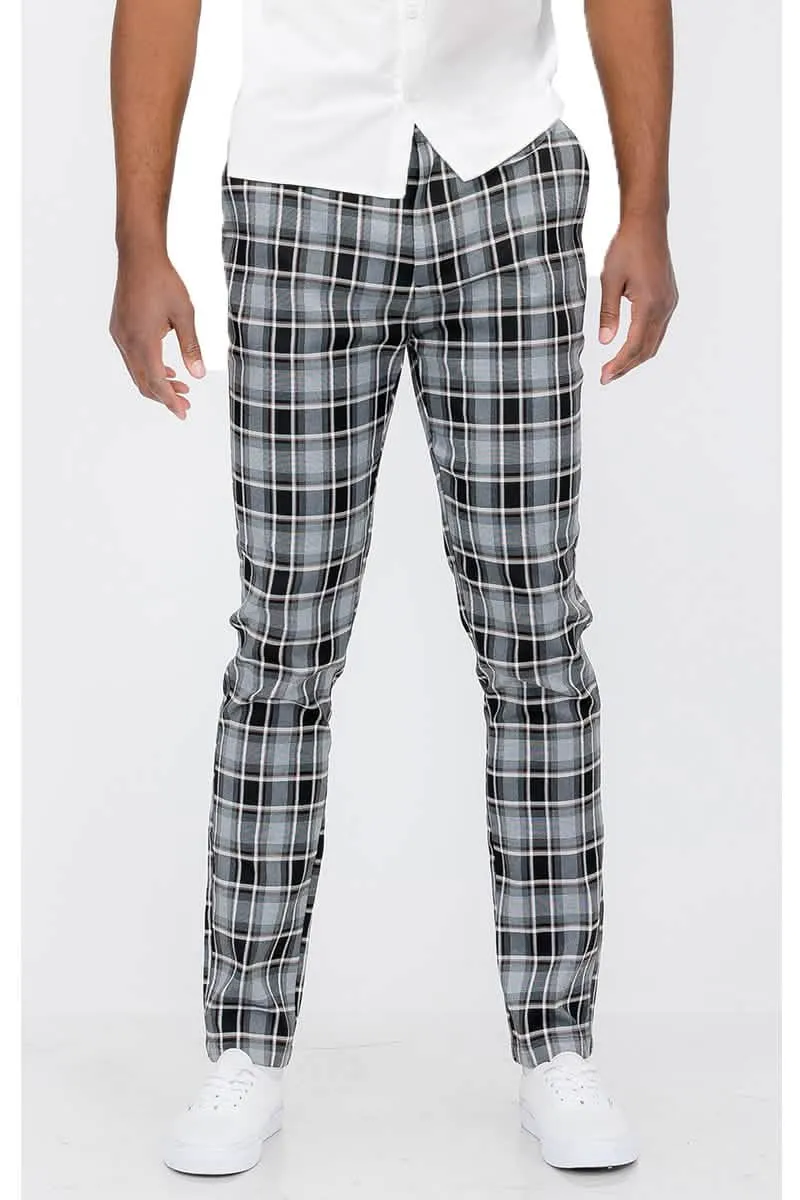 Tailored Checked Chino Pants for a Modern Look