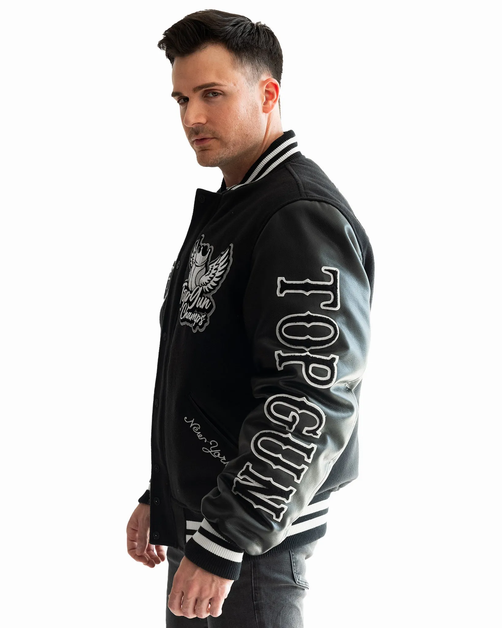 TOP GUN® "FLYING LEGEND" VARSITY JACKET