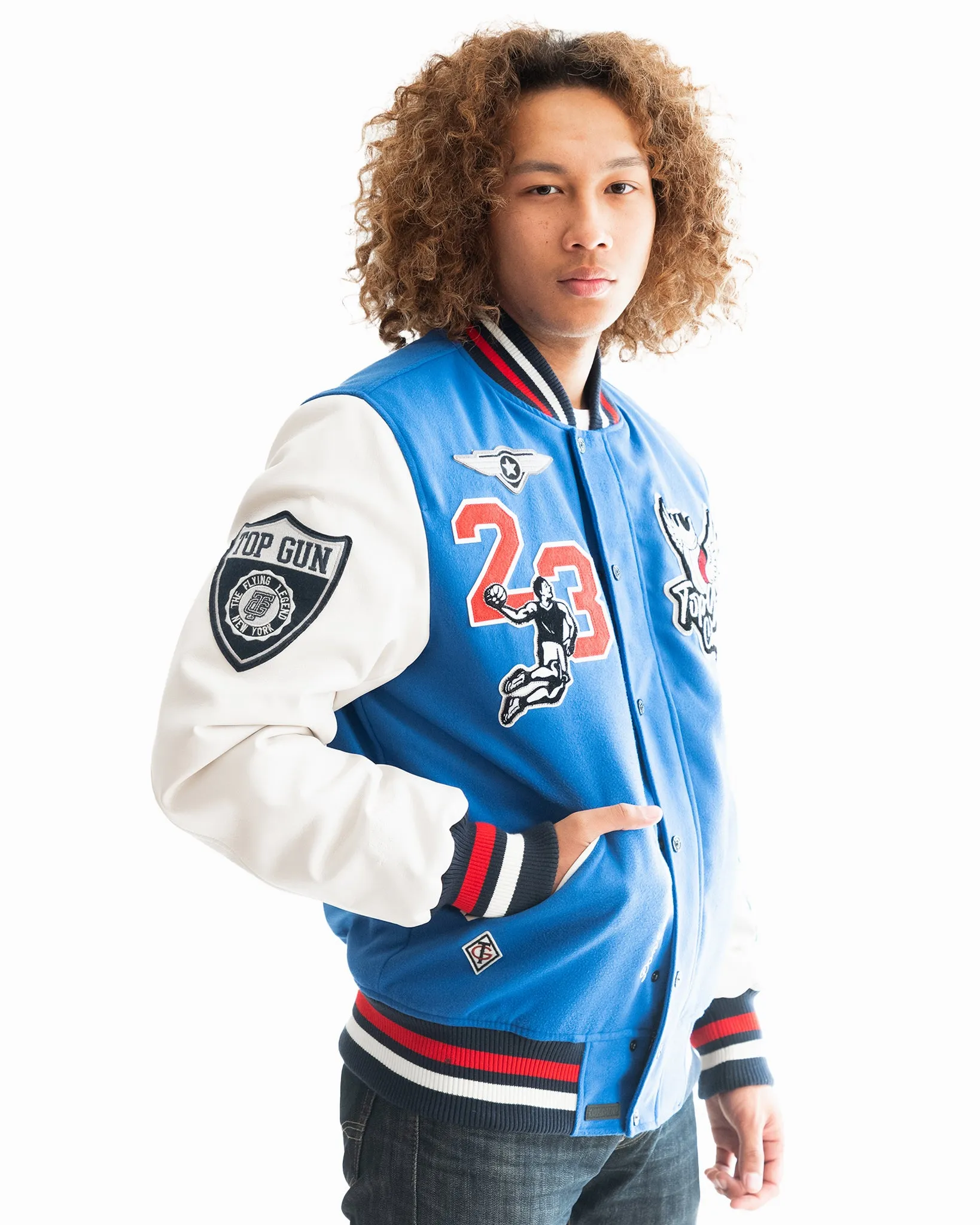 TOP GUN® "FLYING LEGEND" VARSITY JACKET